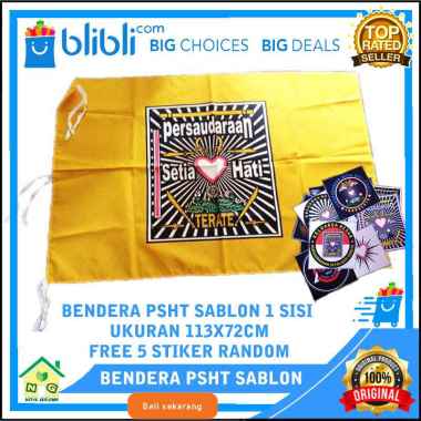 PSHT Bendera Sablon Panji Pencak Silat PSHT 1922 Bendera Persaudaraan Setia Hati Terate