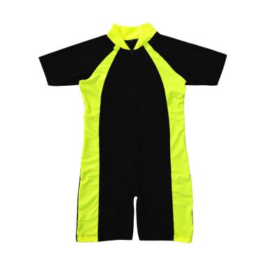 Nice Baby Baju Renang Polos Anak TK - Lime Black