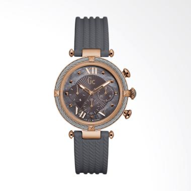 Guess Collection GC Y16006L5 Multifunction Cablechic Rubber Strap Dial Color Mother Of Pearl Jam Tan