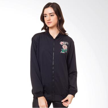 Boontie Kyoto Jacket Bomber Wanita - Black