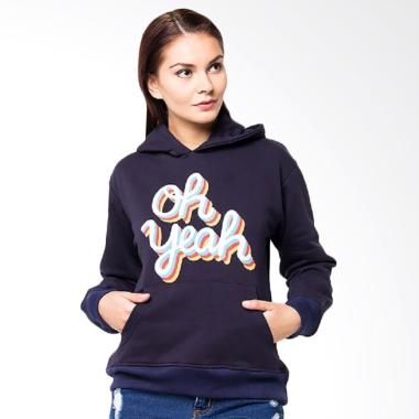 Boontie Oh Yeah Jacket Hoodie Wanita - Navy