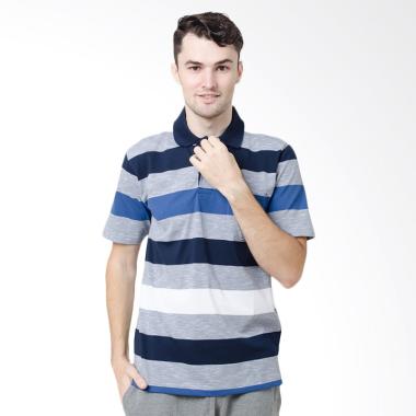 Arnett Polo Shirt Fashion Pria - Navy
