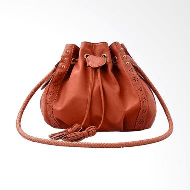 Lansdeal Lady Purse Leather Hobo Women Shoulder Bag - Brown