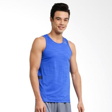 Reebok LM Activchill Mens Tank Vitblue Kaos Basket Pria - Blue [CE6707]