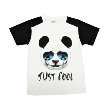 B1 Panda Kaos Oblong Anak Laki - Black