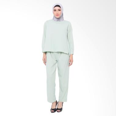 XQ Jenna Setelan Pakaian Muslim Wanita - Green