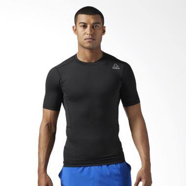 Reebok Wor SL SS SLD Compression Pakaian Lari Pria [BQ5724]