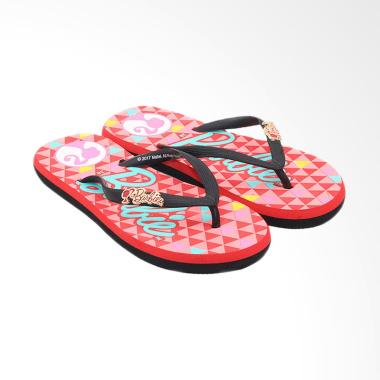 Ando Barbie 808 Sandal Jepit Wanita - Red Black