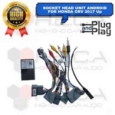Socket PNP CRV TURBO 2017 + Canbus Head Unit Android Plug And Play HU