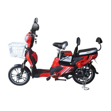 Langtu New Shanghai Type Sepeda Listrik - Red