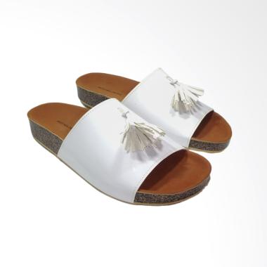 Anneliese Ayumi Flats Sandal Wanita - Putih