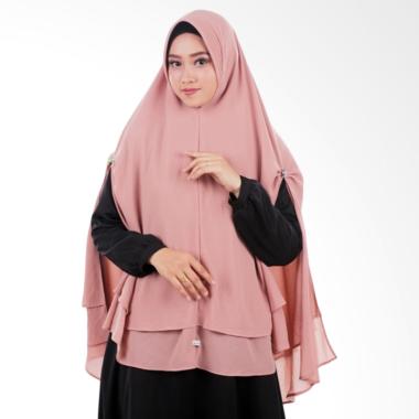 Atteenahijab Khimar Nashmia Jilbab Instant - Light Brown