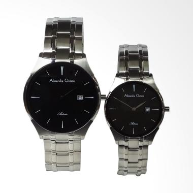 Alexandre Christie Asteria Jam Tangan Couple - Silver [AC8536MD/LD]