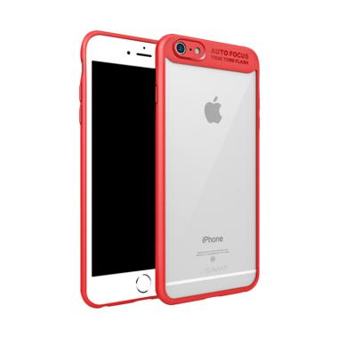 Usams Autofocus Transparan Karet PC ... 6 Plus or 6S Plus - Merah