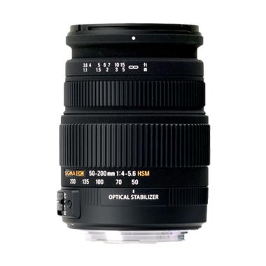 Sigma 50-200mm f/4-5.6 DC OS HSM Lensa Kamera for Canon
