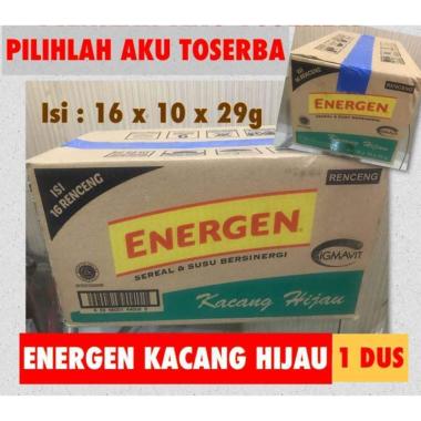 Energen Kacang Hijau 29gr x 10 Sachet ( 16 Renceng / Dus )