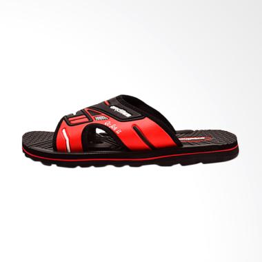 Ardiles Men Dual On Sandal Pria - Hitam Merah