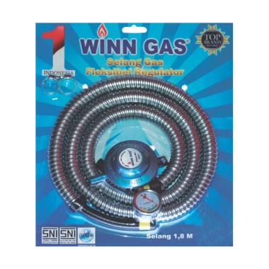Winn Gas Tekva M Paket Regulator dan Selang Spiral