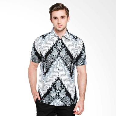 Jayashree Priya Slimfit Shortsleeve ... ngan Pendek - Black White