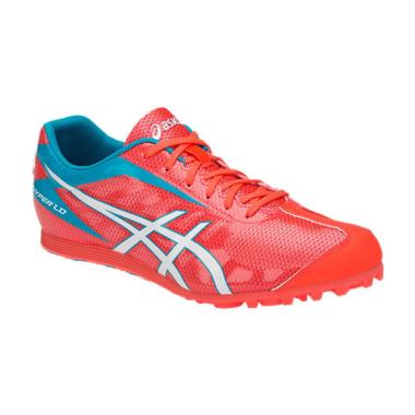 Asics Woman Hyper LD 5 Sepatu Lari ... h Coral White Island Blue