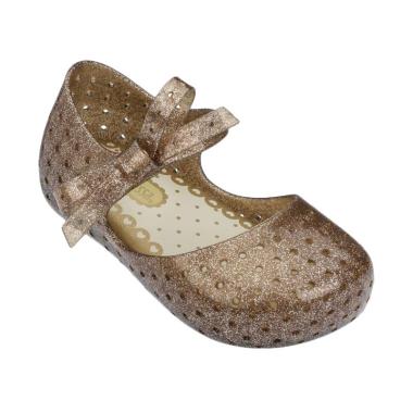 Mini Melissa Furadinha Bow X Sepatu Anak Perempuan - Brown