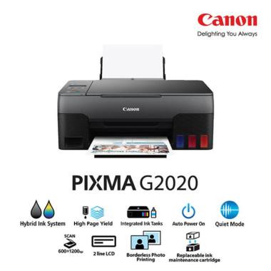 Canon Inkjet Printer PIXMA G2020 (print, scan, copy) Hitam