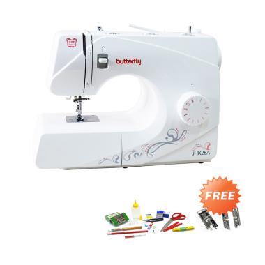 Butterfly JHK 25A Mesin Jahit Portable Multifungsi + Free Starter Kit