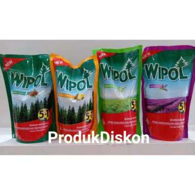 Wipol Karbol Pembersih Lantai Pouch 750ml Cemara