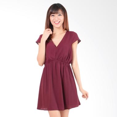 Forever 21 Alviena Mini Dress - Maroon