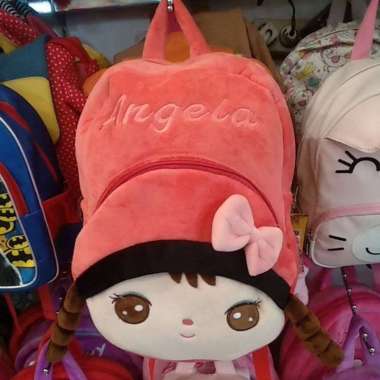 TAS RANSEL ANAK 2RIT KARAKTER ANGELA DISNEY BARNEY ELMO SIZE L angela bee