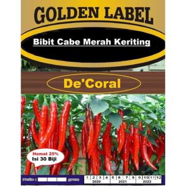 Bibit Cabe Merah Keriting De'Coral | Bibit Cabe Merah