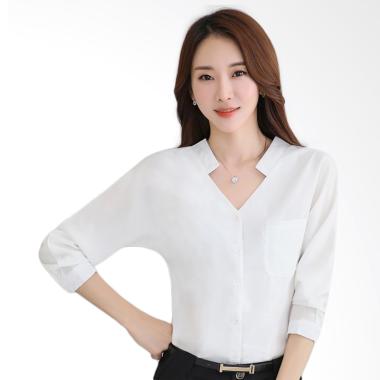Okechuku KEINARA Basic Kemeja Wanita - Putih