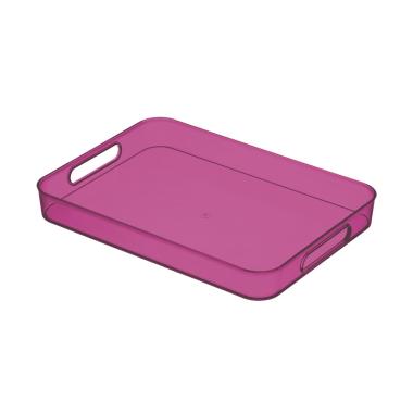 Amalinda Acrylic Turki Nampan - Clear Purple