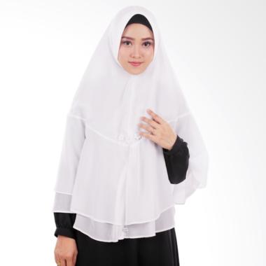 Atteena Hijab Khimar Yusnie Jilbab Instant - White Atteena Hijab Khimar Yusnie Jilbab Instant - White