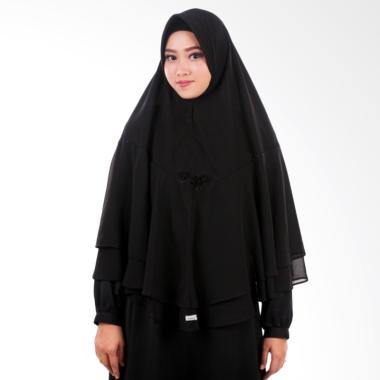 Atteena Hijab Khimar Yusnie Jilbab Instant - Black