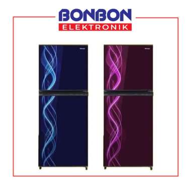 Sharp Kulkas 2 Pintu SJ-197ND-VB/VP / SJ197NDVB / SJ197NDVP - Blue