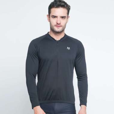 Lasona Men Bike Baju Sepeda Pria Tangan Panjang BMS-C3301-M L Black