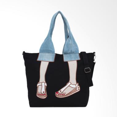 Pink Kiss by Elizabeth Calafia Tote Bag - Hitam
