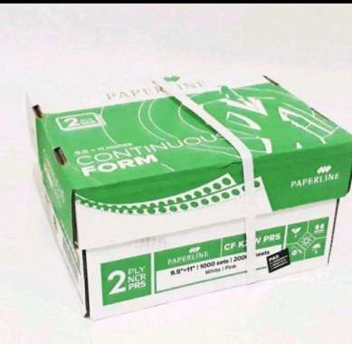 Continuous Form Paperline 9.5 x 11 - 2ply Ukuran A4 Bagi 2