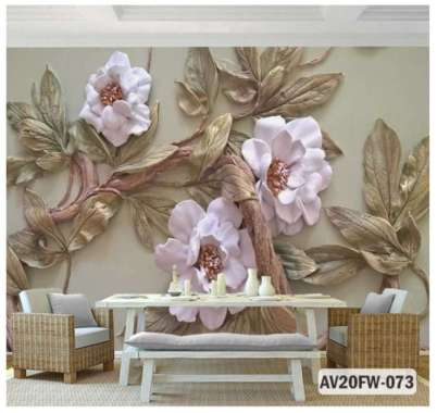 Wallpaper Dinding 3d Bunga Mawar Image Num 85
