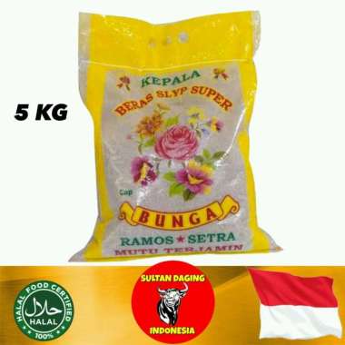BERAS SYLP SUPER 5 KG CAP BUNGA RAMOS/ BERAS RAMOS 5 KG/ BERAS PUTIH 5 KG/ BERAS PUTIH 5KG/ BERAS