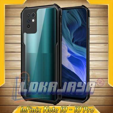 Case Infinix Note 10 - Note 10 Pro NFC Shockproof Tranparent Premium Softcase INFINIX NOTE 10 PRO HITAM