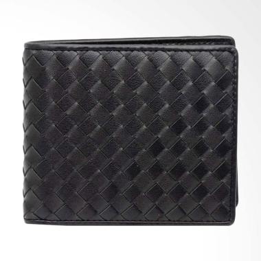 Bottega Veneta BTV SGAS Dompet Pria - Black [2619]