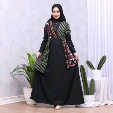 Gamis Batik Kimono Kombinasi Toyobo
