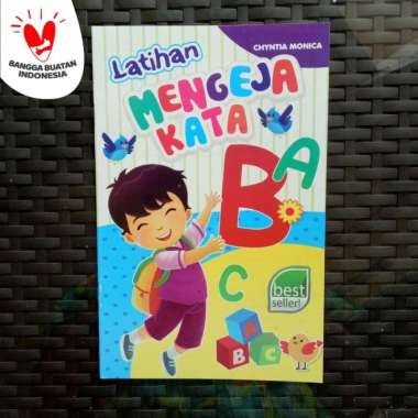 Buku Anak TK PAUD - Latihan Mengeja Kata, belajar membaca