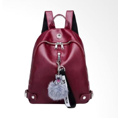 Fashion 0930020516 Fashion Import Tas Ransel Wanita - Red Maroon