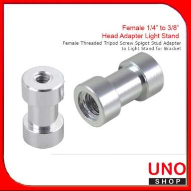 Female Studio Spigot Screw Adapter 1/4" & 3/8" Thread