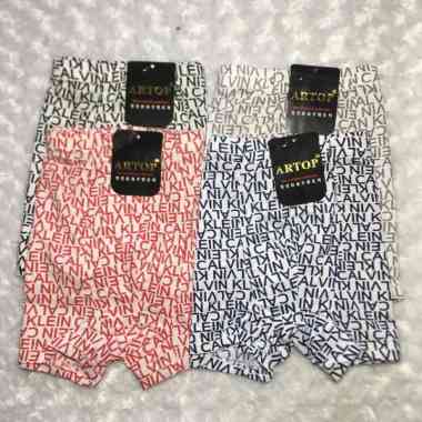 [3 PCS] CELANA DALAM BOXER COWOK IMPORT MOTIF CK OMAH APPAREL M