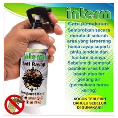Insektisida RACUN PEMBASMI RAYAP SEMPROT AMPUH 250 ml INTERM ANTI RAYAP pelindung furniture