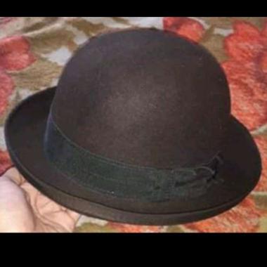 topi laken bowler topi bulat original wol topi pria wanita import